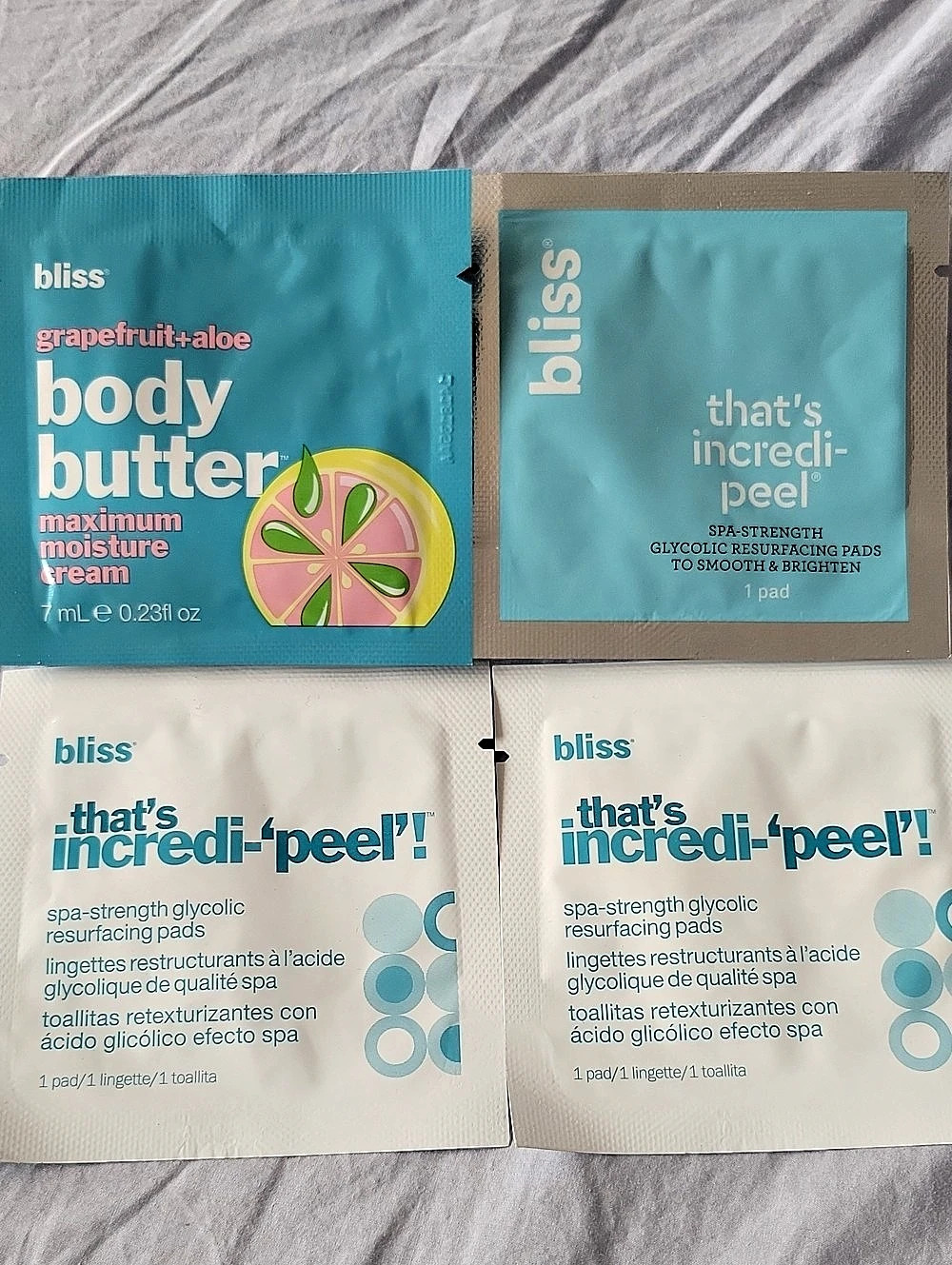 bliss that's incredi-peel! Glycolic Peel Pads & Body Butter